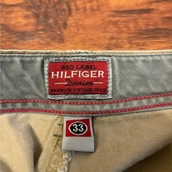 Red label hilfiger men draw string khaki pants - Picture 3 of 14